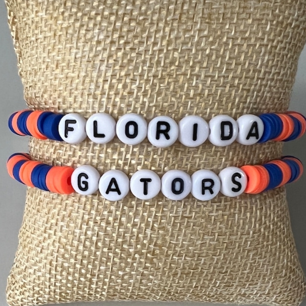 Florida Gators Bracelets Clay Bead Bracelets
